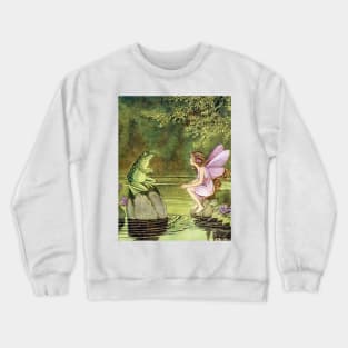 Frog and Fairy Talking -Ida Rentoul Outhwaite Crewneck Sweatshirt